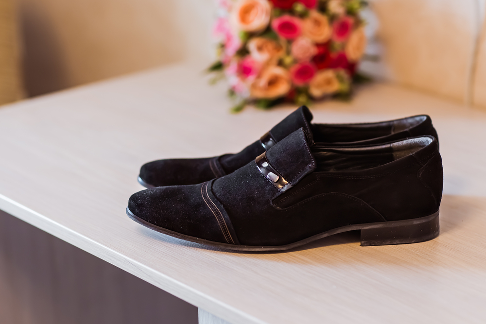 Black Suede Men's Dress Shoes